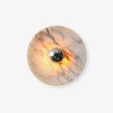 Modern Marble Rechargeable LED Wall Sconce with Natural Stone Pattern and Touch Dimming