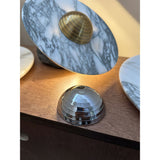 Modern Marble Rechargeable LED Wall Sconce with Natural Stone Pattern and Touch Dimming