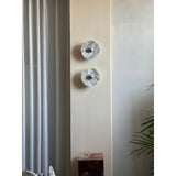 Modern Marble Rechargeable LED Wall Sconce with Natural Stone Pattern and Touch Dimming