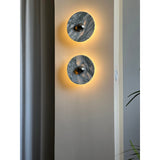 Modern Marble Rechargeable LED Wall Sconce with Natural Stone Pattern and Touch Dimming