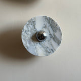 Modern Marble Rechargeable LED Wall Sconce with Natural Stone Pattern and Touch Dimming