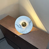 Modern Marble Rechargeable LED Wall Sconce with Natural Stone Pattern and Touch Dimming