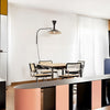 Modern Marseille Adjustable Swing Arm Wall Sconce with Dual Trumpet Metal Shades