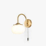 Modern Marshmallow Glass Bracket Wall Lamp Plug In Sconce for Bedroom Decor