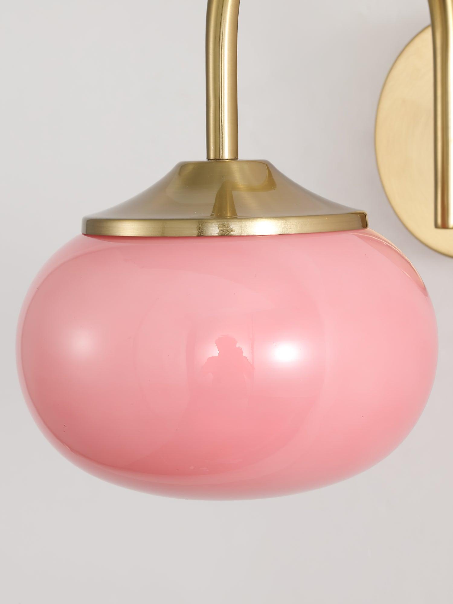 Modern Marshmallow Glass Bracket Wall Lamp Plug In Sconce for Bedroom Decor