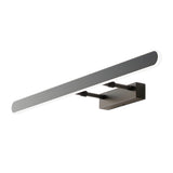 Modern Matte Black LED Bathroom Vanity Light with 3 Step Color Temperature Dimming
