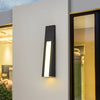 Modern Matte Black LED Outdoor Wall Light Waterproof Exterior Sconce for Porch and Balcony