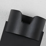 Modern Matte Black Outdoor LED Wall Sconce Waterproof Up and Down Exterior Lighting