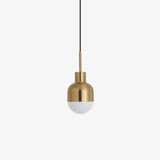 Modern Medieval Copper Pendant Lamp with Glass Shade and Adjustable Cable for Indoor Lighting