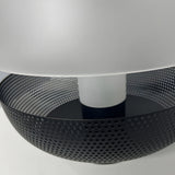 Modern Mesh Metal and Frosted Glass LED Table Lamp 11 Inch Portable Decorative Light for Home