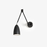 Modern Metal Adjustable Swing Arm Wall Mounted Sconce for Reading and Bedside Lighting
