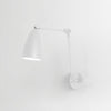 Modern Metal Adjustable Swing Arm Wall Mounted Sconce for Reading and Bedside Lighting