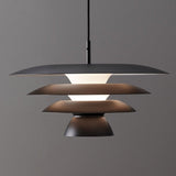Modern Metal Geometric Pendant Light with Chrome Accents and Soft Diffusion