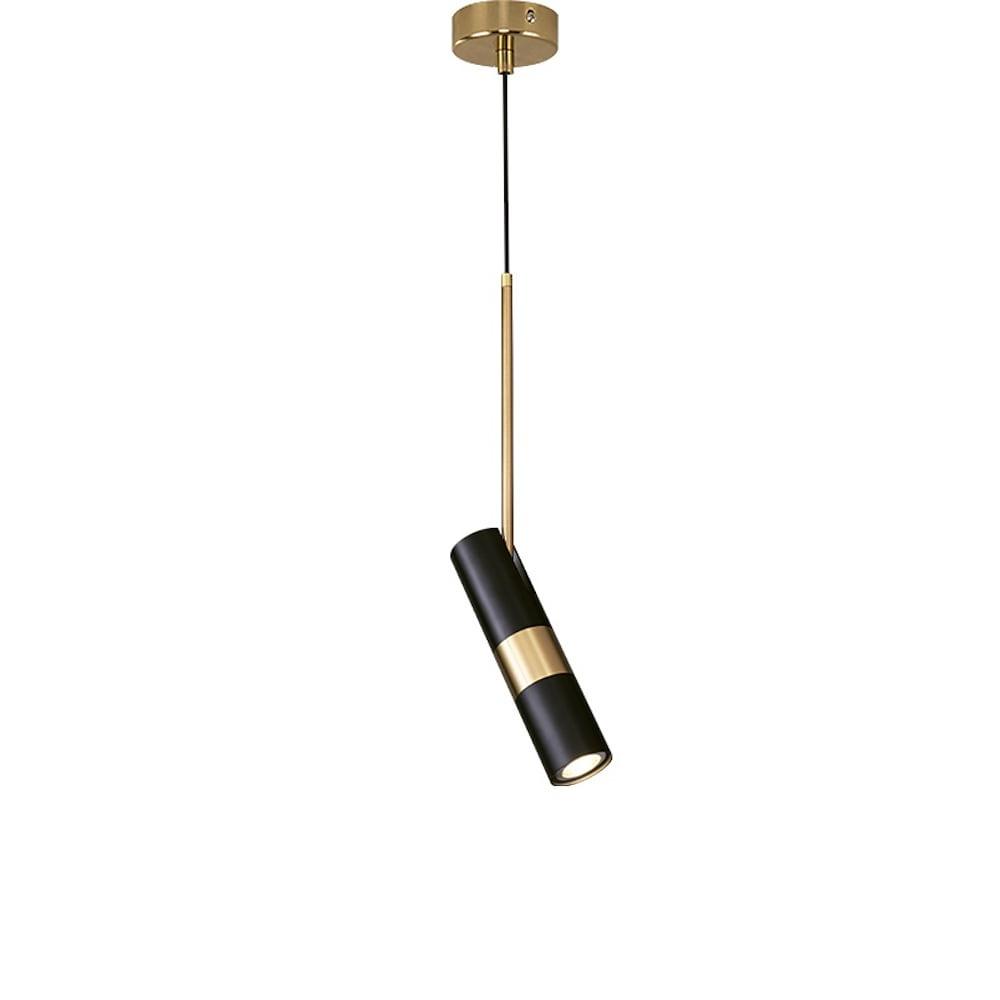 Modern Metal LED Pendant Light Adjustable Spotlight Nordic Cylindrical Ceiling Hanging Lamp