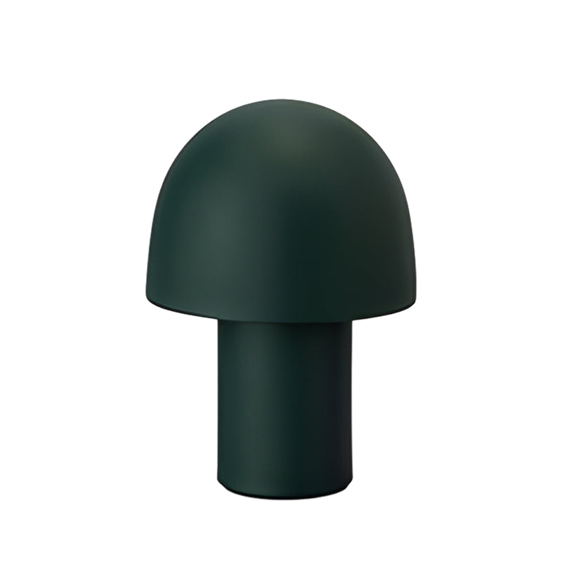Modern Metal Mushroom Table Lamp with Frosted Dome Shade for Nordic Bedside Lighting