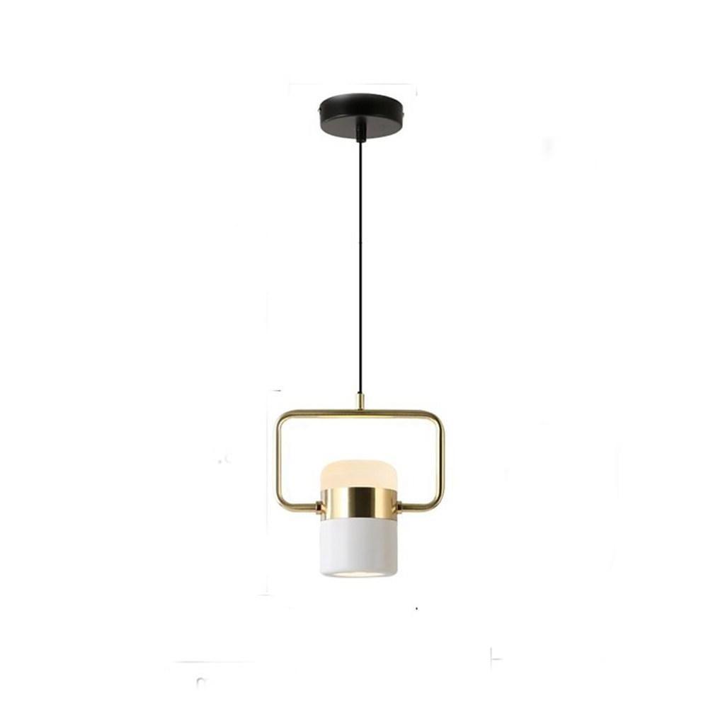 Modern Microphone Style Metal LED Pendant Light for Industrial Home Decor Integrated 10W Downlight