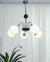 modern-mid-century-glass-globe-chandelier-with-metal-rod-frame-and-white-opal-shades