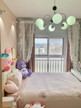 modern-mid-century-glass-globe-chandelier-with-metal-rod-frame-and-white-opal-shades