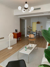 modern-mid-century-glass-globe-chandelier-with-metal-rod-frame-and-white-opal-shades
