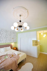modern-mid-century-glass-globe-chandelier-with-metal-rod-frame-and-white-opal-shades