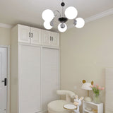 modern-mid-century-glass-globe-chandelier-with-metal-rod-frame-and-white-opal-shades