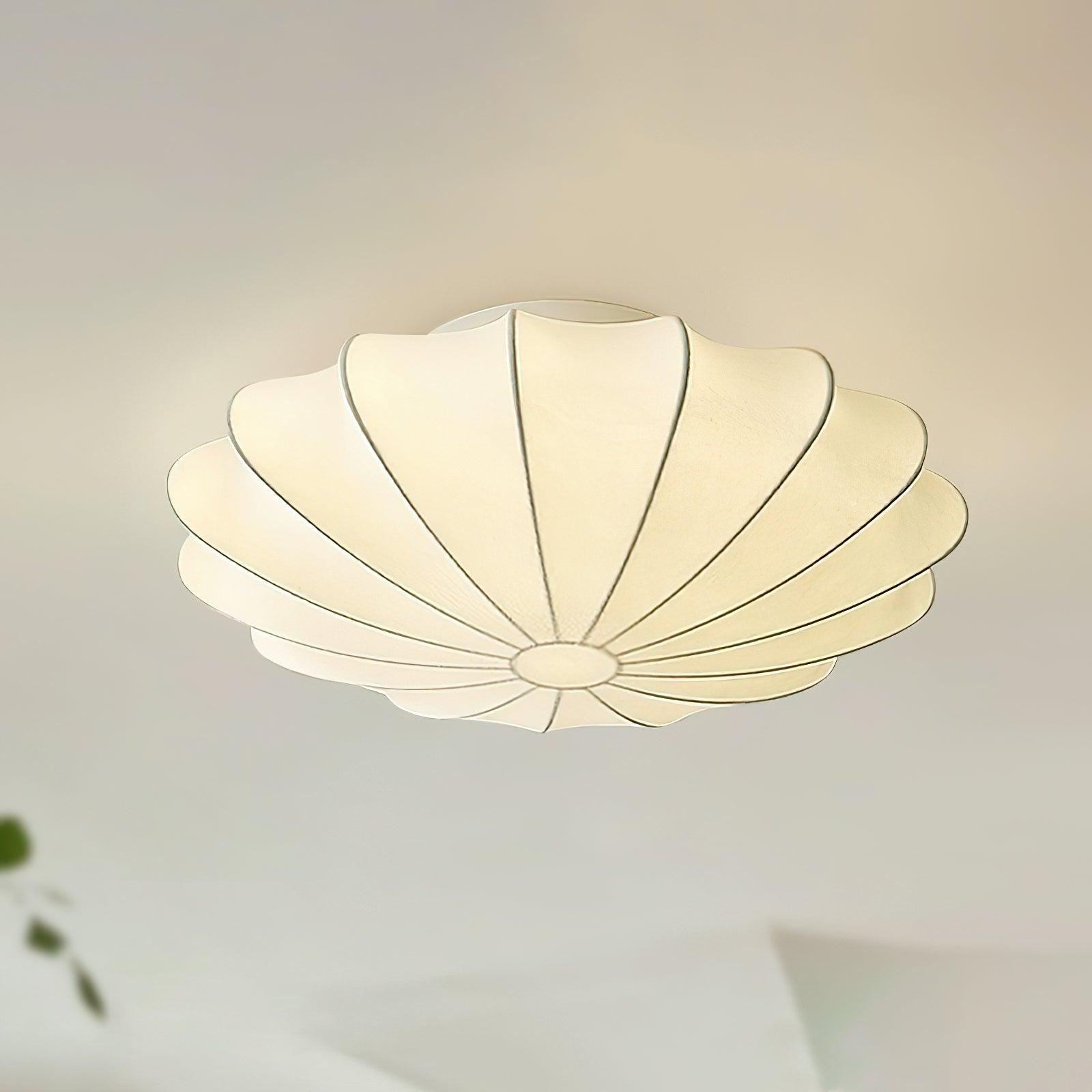 modern-mid-century-style-white-silk-bubble-flush-mount-ceiling-light-fixture