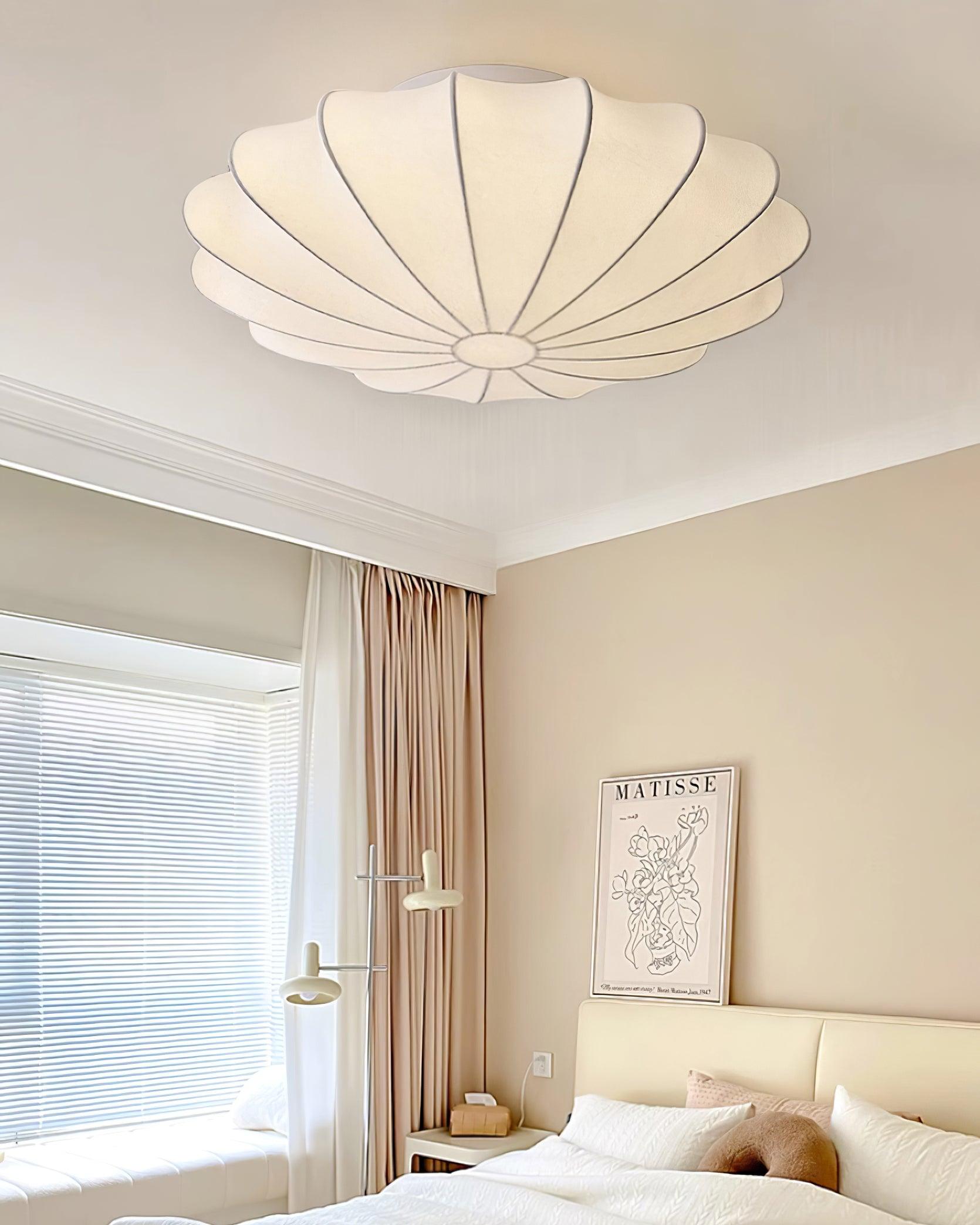 modern-mid-century-style-white-silk-bubble-flush-mount-ceiling-light-fixture