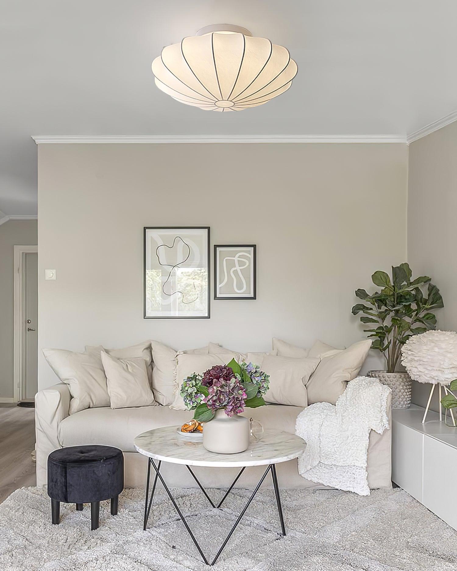 modern-mid-century-style-white-silk-bubble-flush-mount-ceiling-light-fixture
