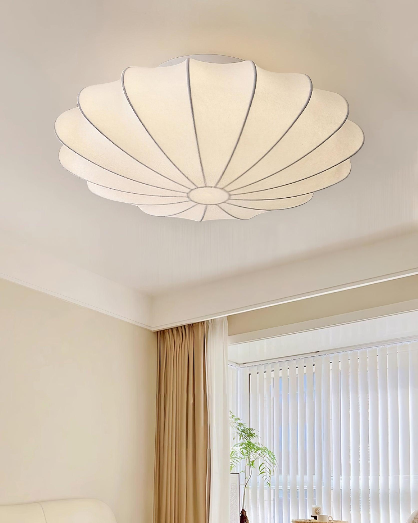 modern-mid-century-style-white-silk-bubble-flush-mount-ceiling-light-fixture