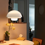 Modern Milk White Layered Glass Pendant Light Art Deco Droplet Ceiling Lamp