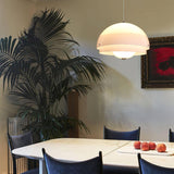 Modern Milk White Layered Glass Pendant Light Art Deco Droplet Ceiling Lamp