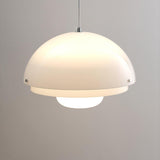 Modern Milk White Layered Glass Pendant Light Art Deco Droplet Ceiling Lamp