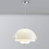 Modern Milk White Layered Glass Pendant Light Art Deco Droplet Ceiling Lamp
