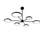 Modern Mini Sputnik LED Chandelier Metal and Silica Gel Flush Mount Ceiling Light for Living Room Bedroom