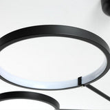 Modern Mini Sputnik LED Chandelier Metal and Silica Gel Flush Mount Ceiling Light for Living Room Bedroom