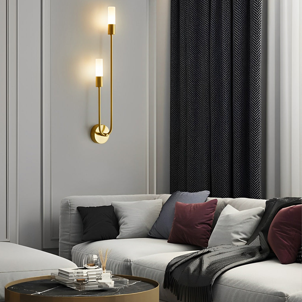 Modern Minimalist 2 Light G9 Luxury Wall Sconce for Bedroom and Living Room Lighting