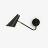 Modern Minimalist Adjustable Arm Wall Sconce with Conical Shade for Indoor Lighting