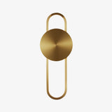 Modern Minimalist Allen LED Wall Sconce in Brass Finish Set of 2