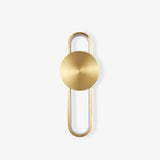 Modern Minimalist Allen LED Wall Sconce in Brass Finish Set of 2