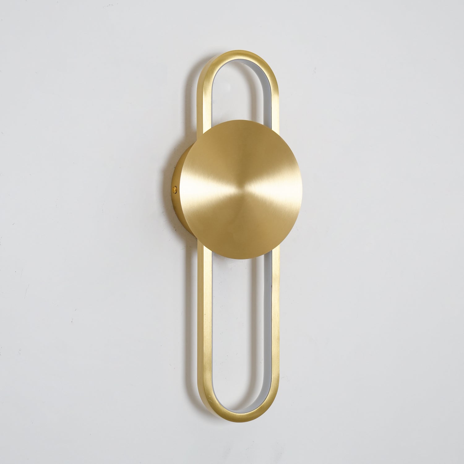 Modern Minimalist Allen LED Wall Sconce in Brass Finish Set of 2