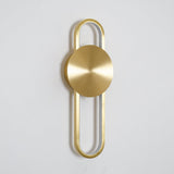 Modern Minimalist Allen LED Wall Sconce in Brass Finish Set of 2