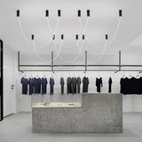 Modern Minimalist Artificial Leather Belt LED Pendant Lighting for High Ceiling Staircase and Villa