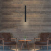 Modern Minimalist Black Cylindrical LED Pendant Light Adjustable Aluminum Stick Hanging Lamp