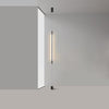 Modern Minimalist Black Slim Vertical LED Pendant Lamp for Contemporary Interiors