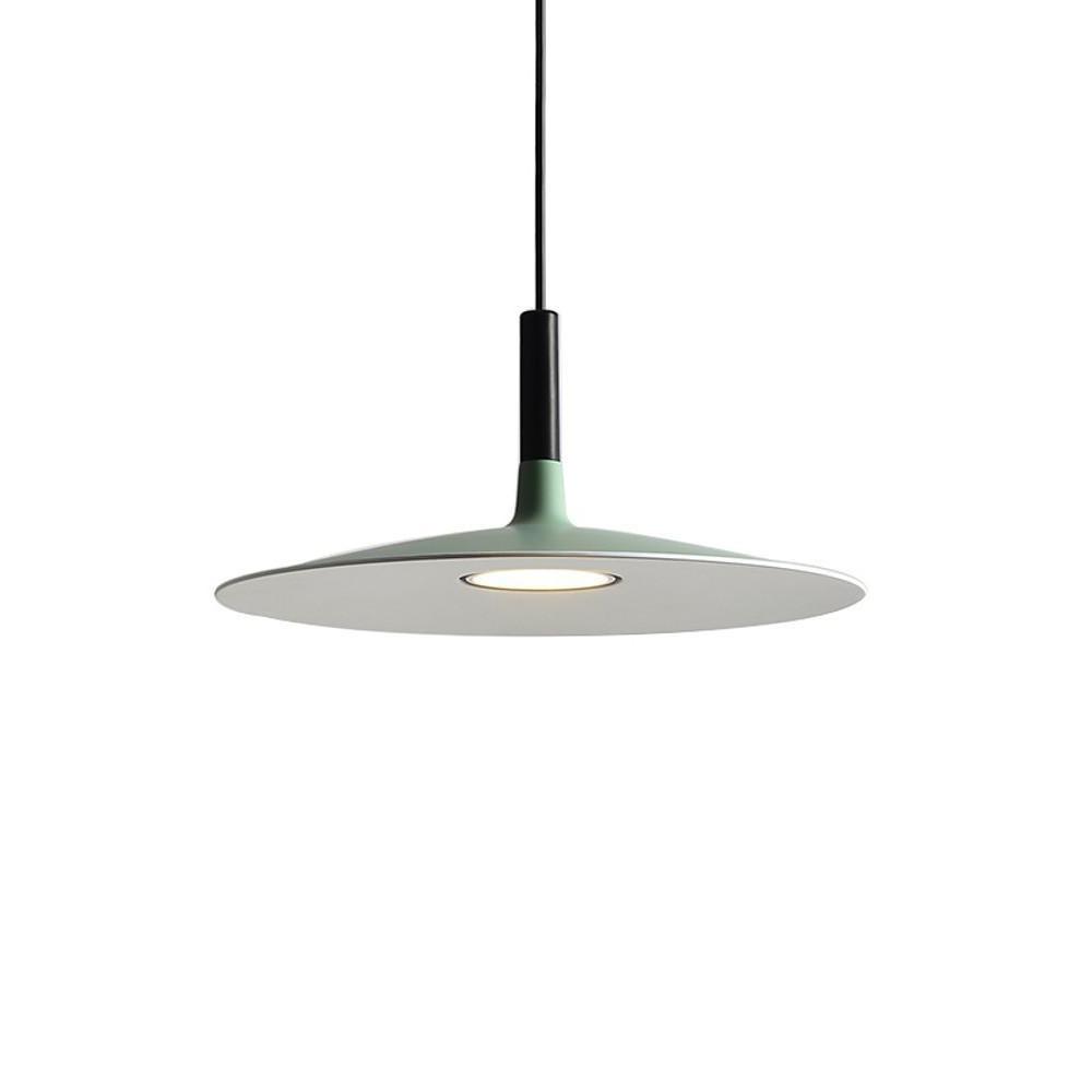 Modern Minimalist Circular LED Pendant Light Round Metal Hanging Fixture for Island
