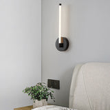 Modern Minimalist Circular Strip LED Wall Sconce with 3 Step Dimming Function