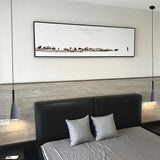 Modern Minimalist Cone LED Pendant Light Metal Hanging Lamp for Kitchen Island and Dining Room