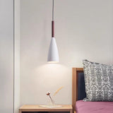 Modern Minimalist Cone LED Pendant Light Metal Hanging Lamp for Kitchen Island and Dining Room
