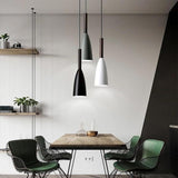 Modern Minimalist Cone LED Pendant Light Metal Hanging Lamp for Kitchen Island and Dining Room