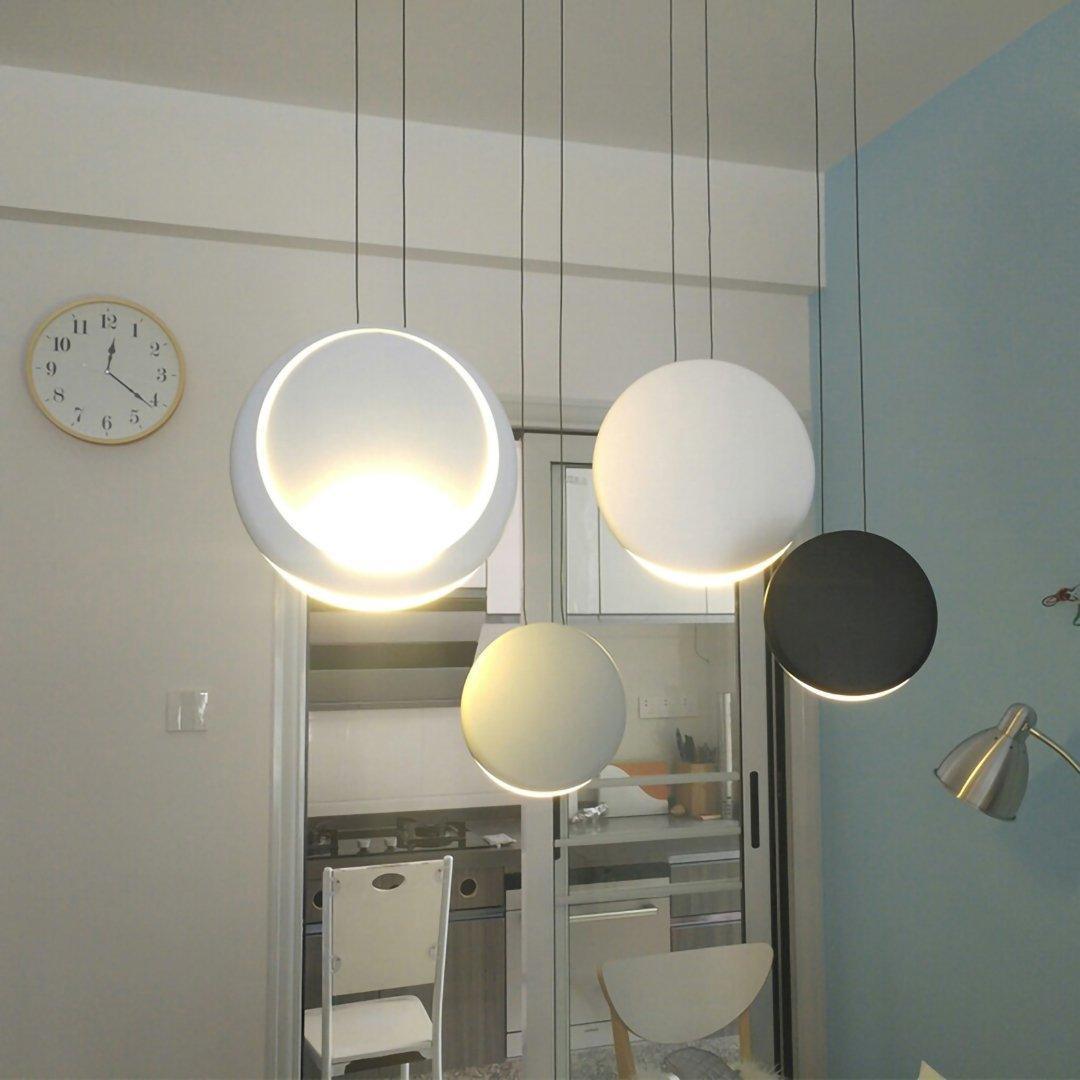 Modern Minimalist Cosmos LED Multi Light Pendant Cluster Disc Chandelier for Living Room